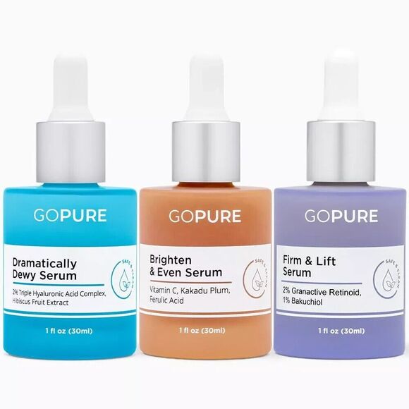 Power Serum Trio Set - Brighten & Even-Firm & Lift-Dramatically Dewy- 1 fl oz ea - Picture 1 of 1